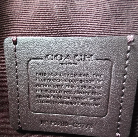 Coach Pennie Crossbody Bag With Coin Purse Mango Red Pebbled Leather-NWOT - Picture 13 of 14